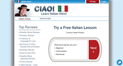 Desktop Screenshot of learn-italian.language101.com
