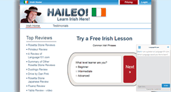 Desktop Screenshot of learn-irish.language101.com