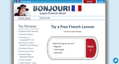 Desktop Screenshot of learn-french.language101.com